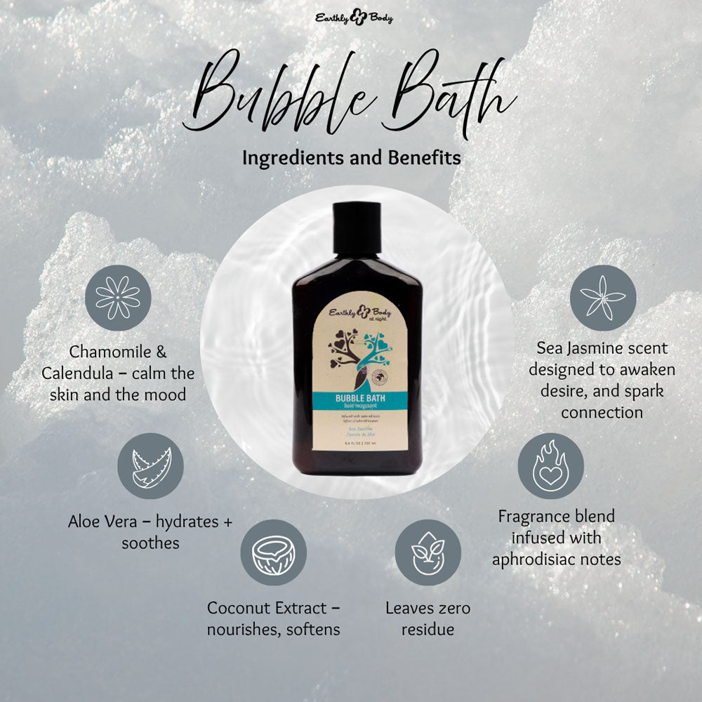 EB Aphrodisiac Bubble Bath SEA JASMINE - 250 ml - Sea Jasmine Scented Bubble Bath - 250 ml Bottle ingredients and benefits