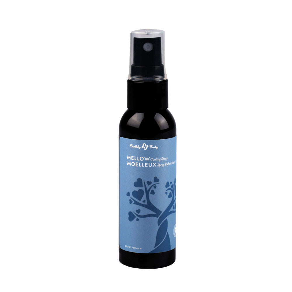 Hemp Seed MELLOW Cooling Spray - Night Time Cooling Spray - 60 ml in a spray bottle for soothing skin.