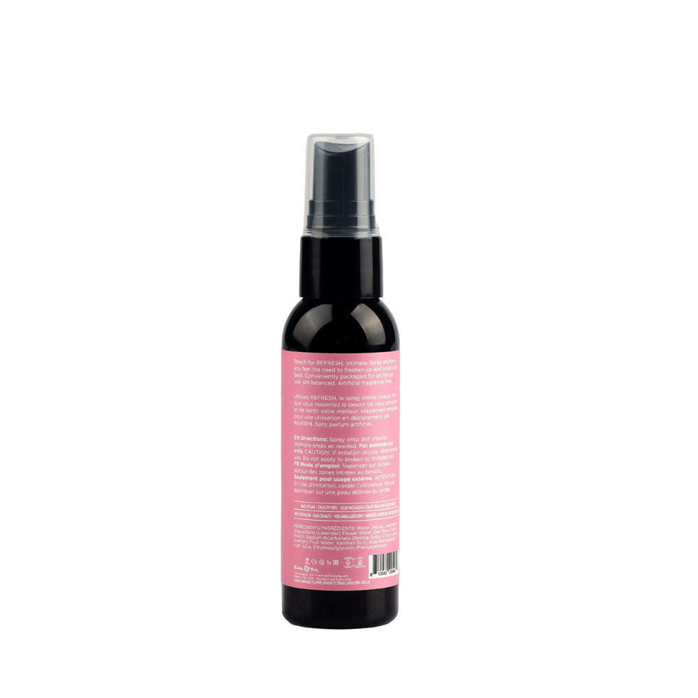 Hemp Seed REFRESH Intimate Spray - Intimate Cleansing Spray - 60 ml packaged for on-the-go use with natural ingredients.