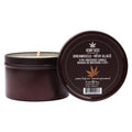Hemp Seed 3-In-1 Massage Candle - Dreamsicle (Tangerine & Plum) - 170 g in a brown tin container