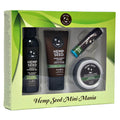 Hemp Seed Mini Mania - Guavalava (Guava & Blackberry) Scented Lotion Kit - 4 Piece Set with bath products