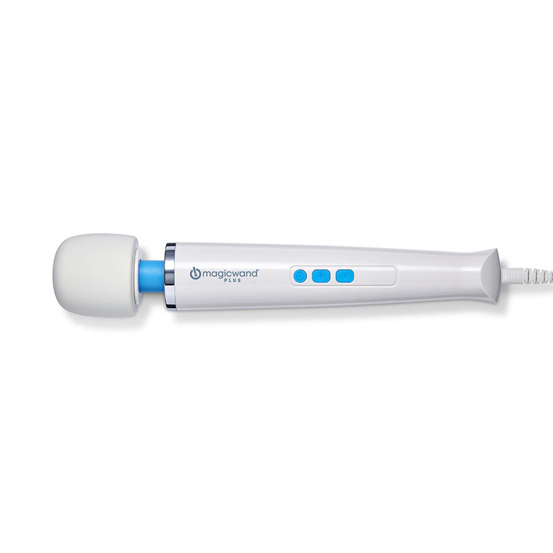 Magic Wand Plus -  Mains Powered Massage Wand with soft silicone head and variable speed controls.