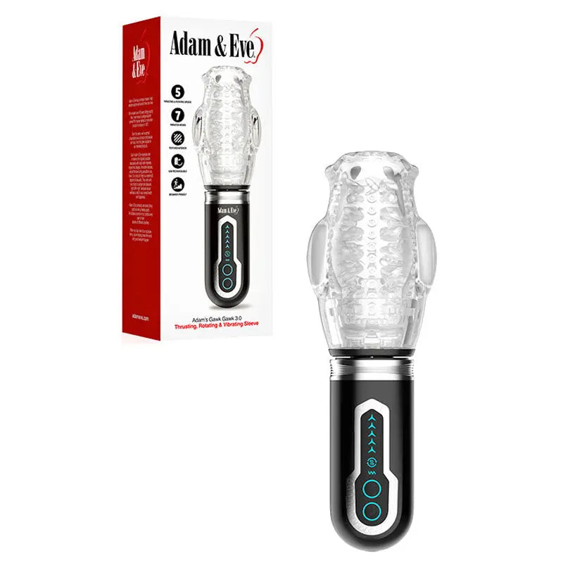 Adam & Eve Adam's Gawk Gawk 3.0 -  USB Rechargeable Thrusting, Rotating & Vibrating Masturbator Adam & Eve Discreet Intimate Essentials.