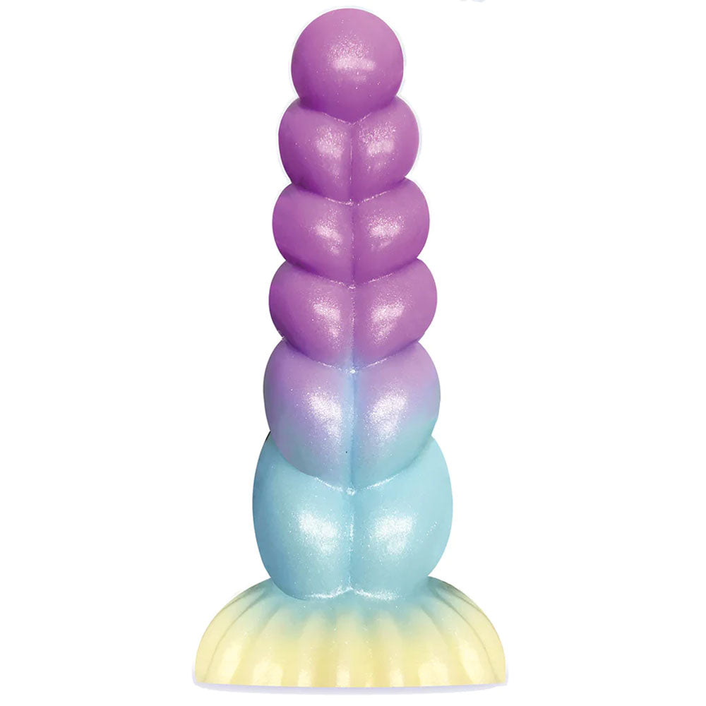 Alien Nation - Stardust - Glitter Rainbow 21 cm Fantasy Dong, colorful fantasy sex toy for intimate essentials.