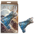 Alien Nation - Gila - /Gold 14 cm Penis Sheath packaging featuring a silicone design and surreal alien aesthetics.