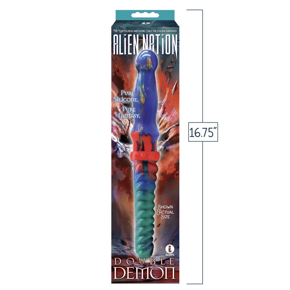Alien Nation - Double Demon -  35 cm Fantasy Double Dildo Icon Brands Discreet Intimate Essentials.