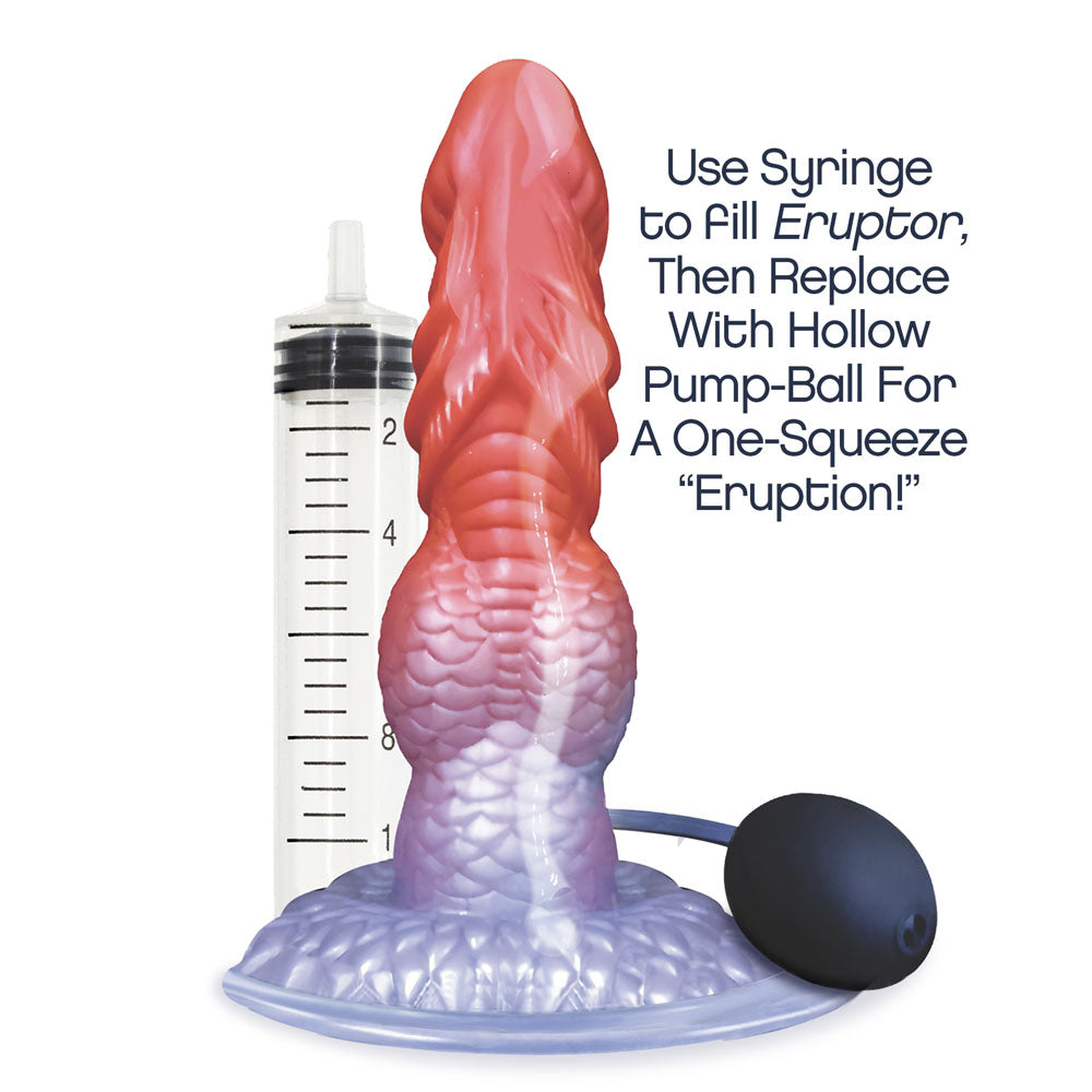 Alien Nation Eruptor squirting fantasy dildo with syringe and pump-ball for added fun.