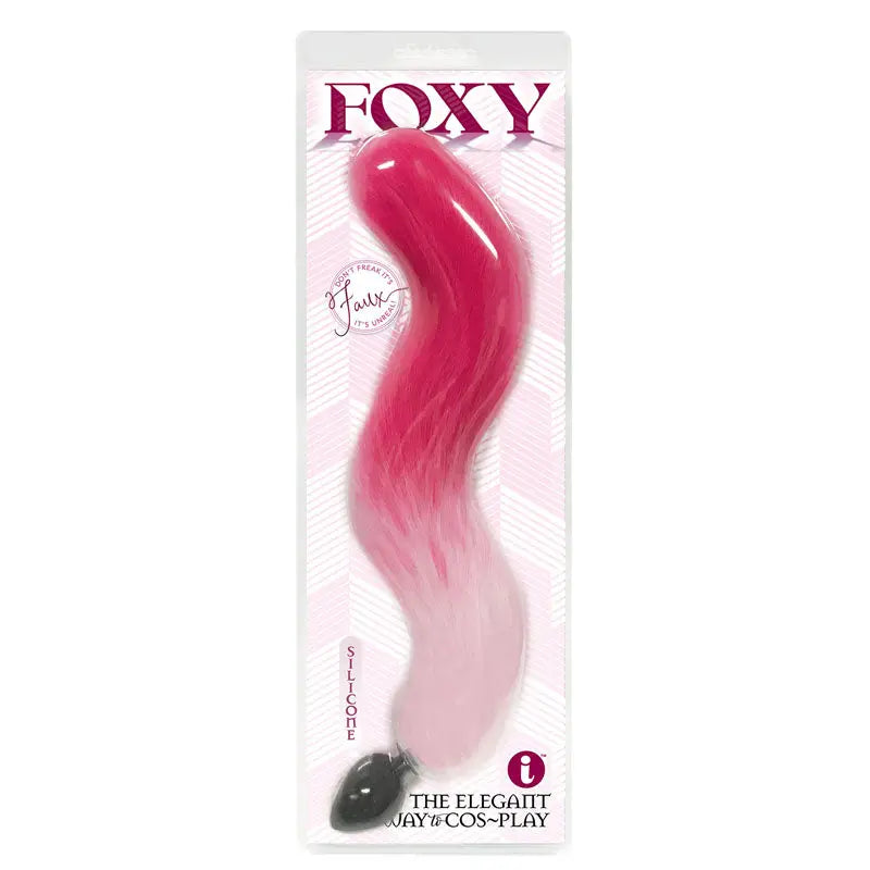 Foxy Fox Tail Silicone Butt Plug -  Gradient - 46 cm Tail Icon Brands Discreet Intimate Essentials.