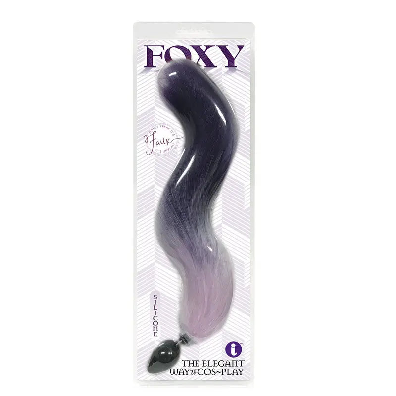 Foxy Fox Tail Silicone Butt Plug -  Gradient - 46 cm Tail Icon Brands Discreet Intimate Essentials.