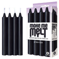 Make Me Melt Drip Candles -  - Jet  Drip Candles - 4 Pack in elegant packaging for intimate sensual play.