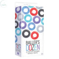 Affordable quality Baller's Dozen - Smooth - Individually Wrapped Cock Rings - Pack of 12  from Icon Brands by Discreet Intimate Essentials with Discreet Delivery 