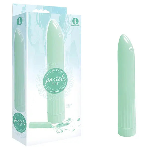 The 9's Pastel Vibes - Mint Green 17.8 cm (7'') Vibrator Icon Brands Discreet Intimate Essentials.