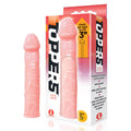 The 9's Toppers -  7.6 cm (3'') Penis Extension Sleeve with packaging and product image, enhances penis length comfortably.
