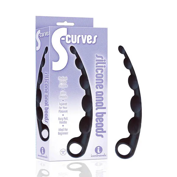 The 9's S-Curves -  Anal Beads Icon Brands Discreet Intimate Essentials.