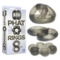 The 9's Phat Rings - Smoke Cock Rings - Set of 3, soft, thick, stretchy TPR material for intimate essentials.