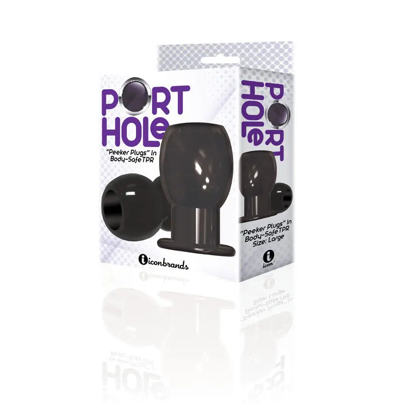 The 9's Port Hole, Hollow Butt Plug -  Hollow Butt Plug Icon Brands Discreet Intimate Essentials.
