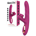 Adam & Eve ROSE GOLD TAPPIN RABBIT - 22.5 cm USB Rechargeable Tapping & Thrusting Rabbit Vibrator with dual stimulation features.