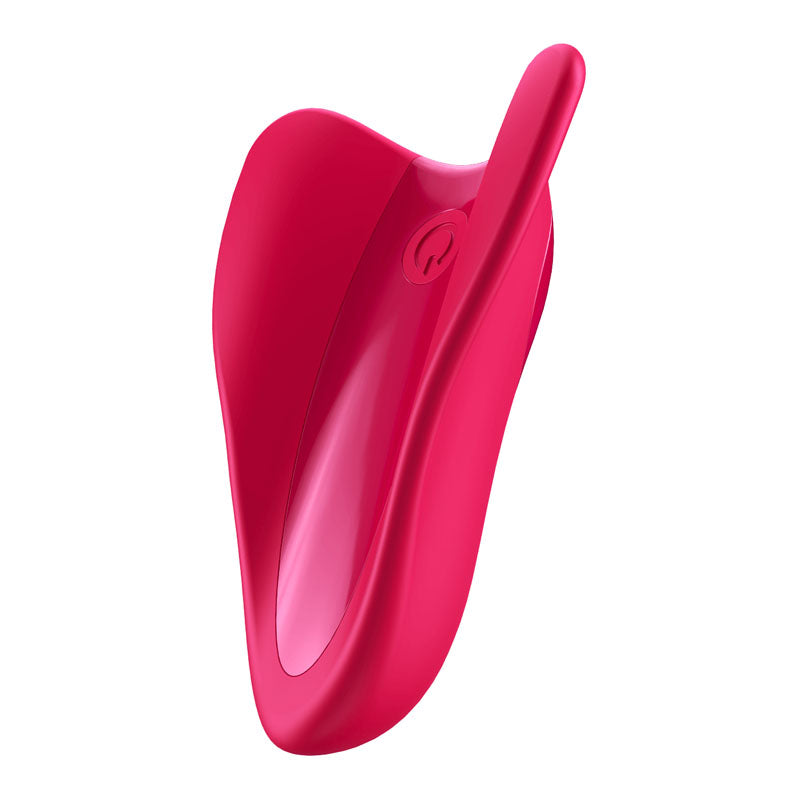 Satisfyer High Fly -  USB Rechargeable Finger Stimulator in red, ideal for intimate pleasure and exploration.