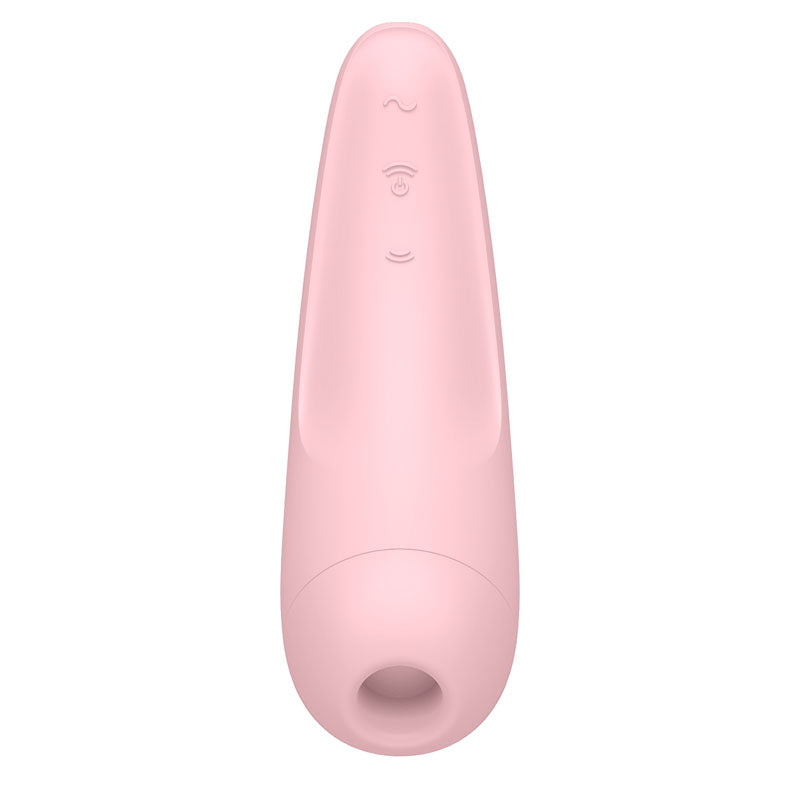 Satisfyer Curvy 2+ - App Contolled Touch-Free USB-Rechargeable Clitoral Stimulator with Vibration in soft silicone design.