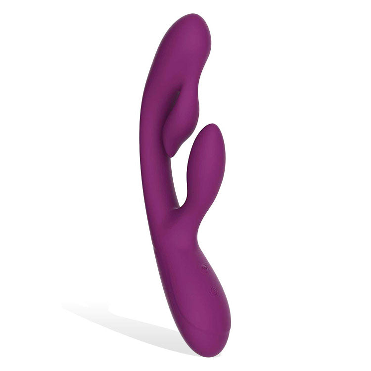 Adam & Eve G-VIBE + 23 cm USB Rechargeable triple stimulating vibrator in purple for intense pleasure.