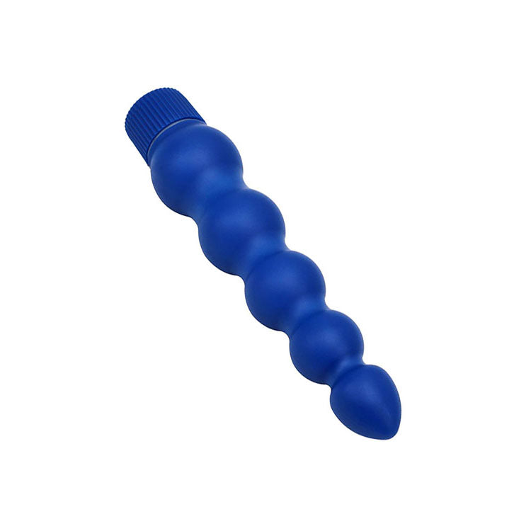 Adam & Eve POWER BEAD STICK - 19 cm Vibrator in blue, featuring textured beads for enhanced pleasure.