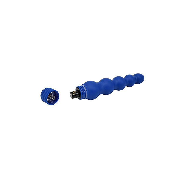 Adam & Eve POWER BEAD STICK -  19 cm Vibrator in blue, offering adjustable vibrations for intimate essentials.