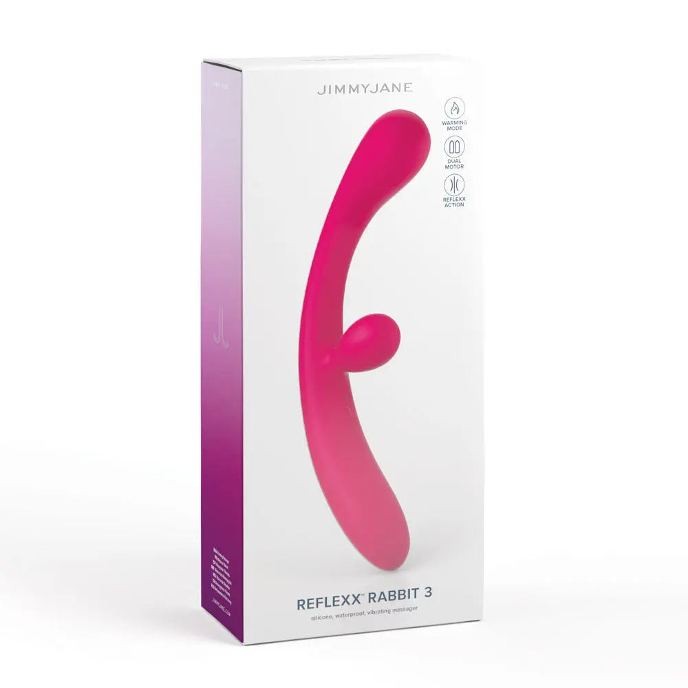 JimmyJane Reflexx Rabbit 3 -  23 cm USB Rechargeable Vibrator JimmyJane Discreet Intimate Essentials.