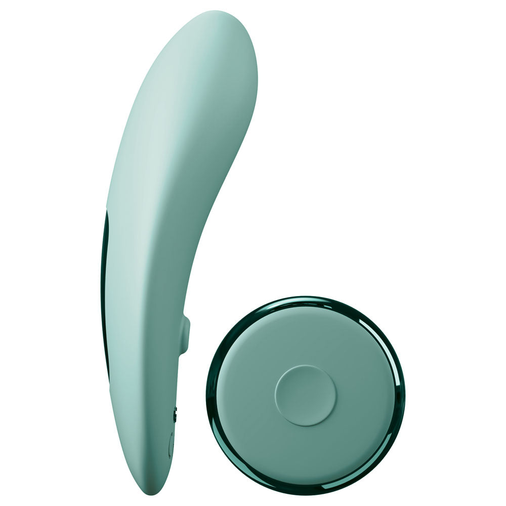 JimmyJane Ascend 3 - Teal 9 cm USB Rechargeable Stimulator with Wireless Remote and remote control.