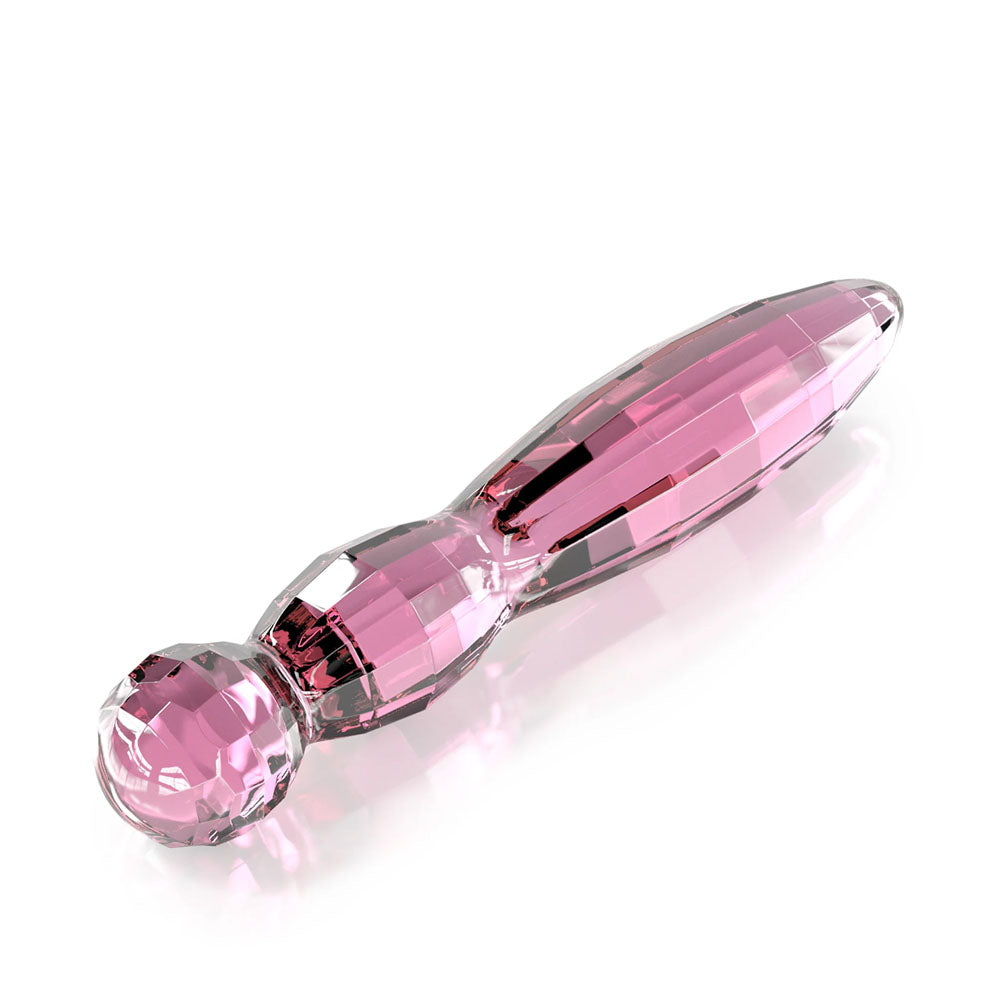 JimmyJane Dillenia Cissus - Clear  Glass 19.5 cm Dildo in elegant pink design, perfect for sensual play and exploration.