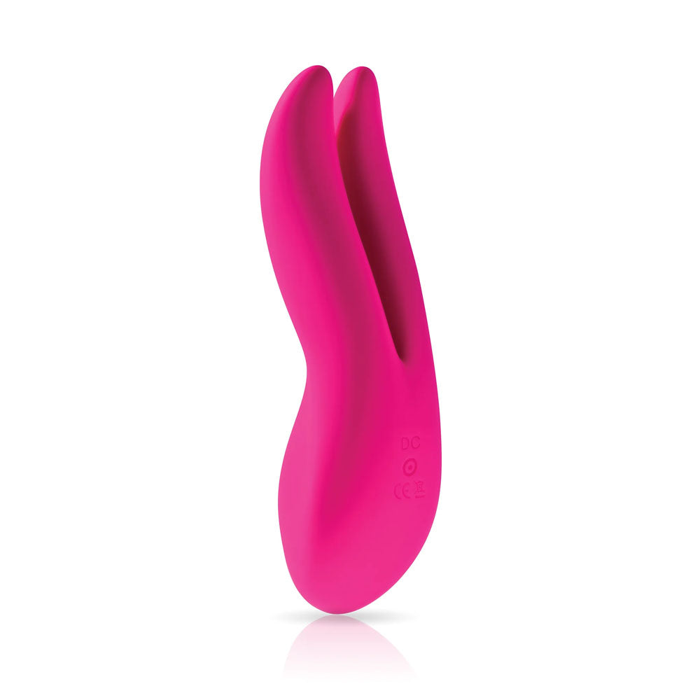 JimmyJane Ascend 2 -  -  15.5 cm USB Rechargeable Dual Tip Vibrator in vibrant pink color, designed for intimate pleasure.