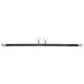 Kinklab Adjustable General Purpose Spreader Bar - Silver Restraint with heavy eyebolts for cuffs, travel-friendly design.