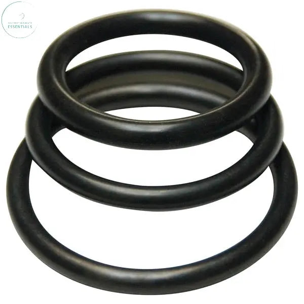 Affordable quality KinkLab Rubber Cock Rings -  Rubber Cock Rings - Set of 3 Sizes  from Stockroom by Discreet Intimate Essentials with Discreet Delivery 
