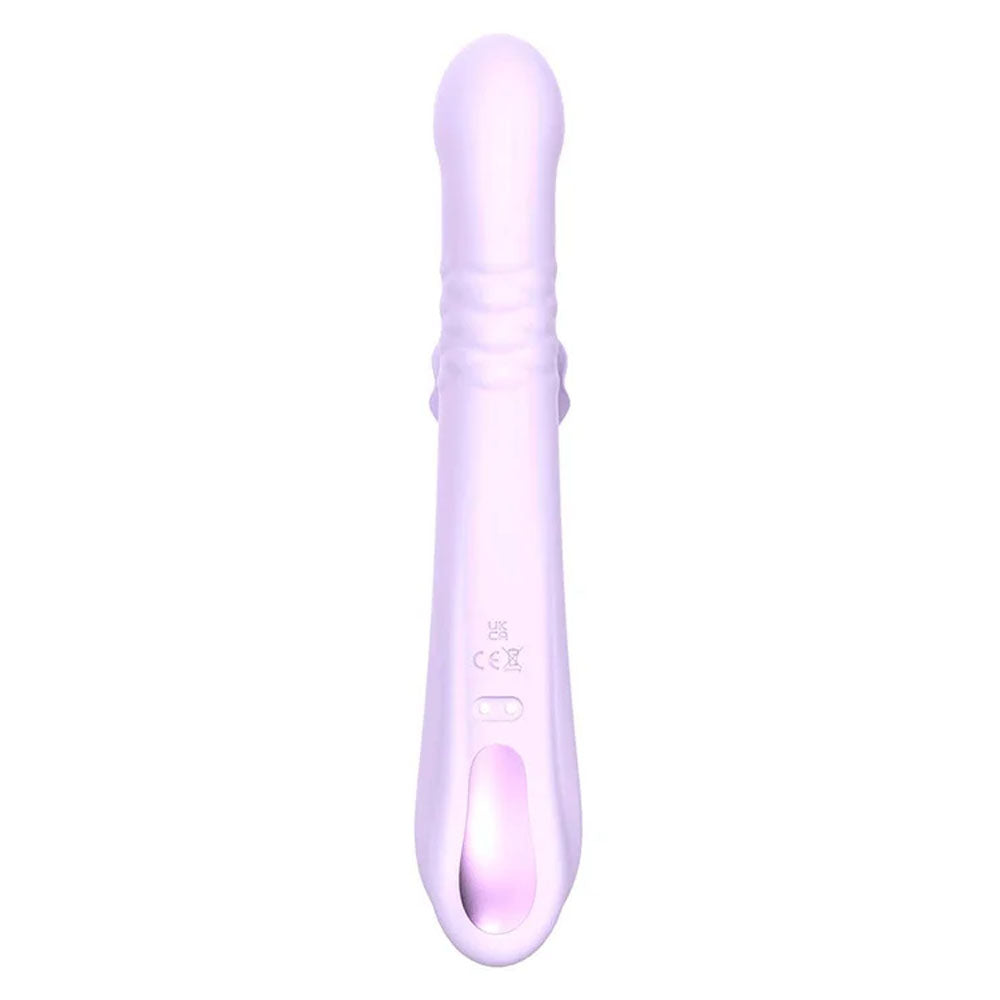 Adam & Eve EVES THROBBER - Lilac 25.4 cm USB Rechargeable Pulsating Rabbit Vibrator.