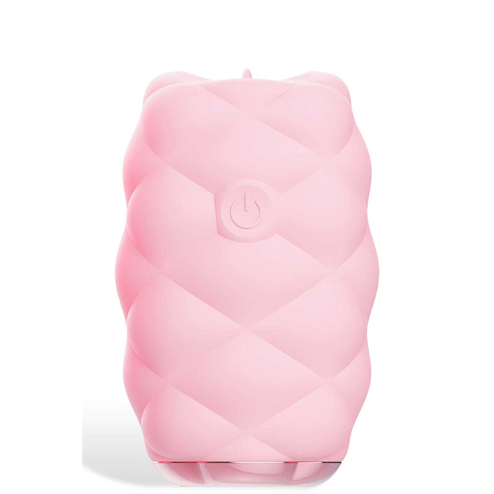 Adam & Eve PILLOW TALK FLICK -  USB Rechargeable Flicking Clitoral Stimulator in pink, designed for intimate pleasure.