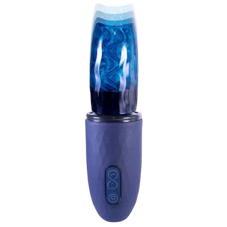 Adam & Eve ADAMS MAGNA MISSILE -  USB Rechargeable Thrusting & Spinning Auto Stroker, innovative masturbator with textured sleeve.