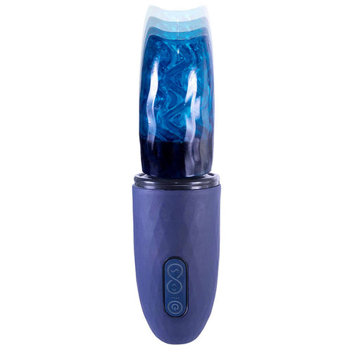 Adam & Eve ADAMS MAGNA MISSILE -  USB Rechargeable Thrusting & Spinning Auto Stroker, innovative masturbator with textured sleeve.