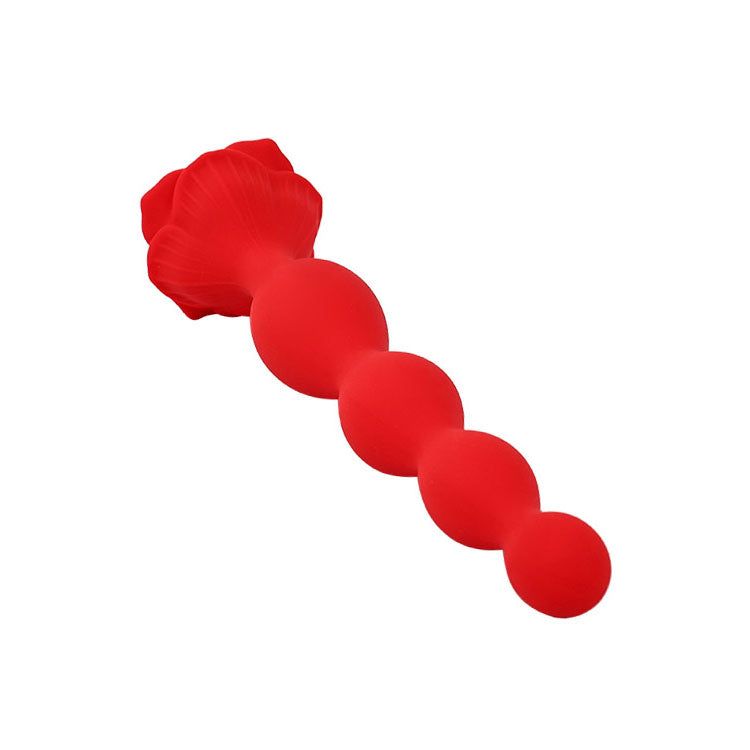 Adam & Eve BOOTY BOUQUET -  Anal Training Kit - Set of 3 Sizes in red, featuring a rose-adorned design.