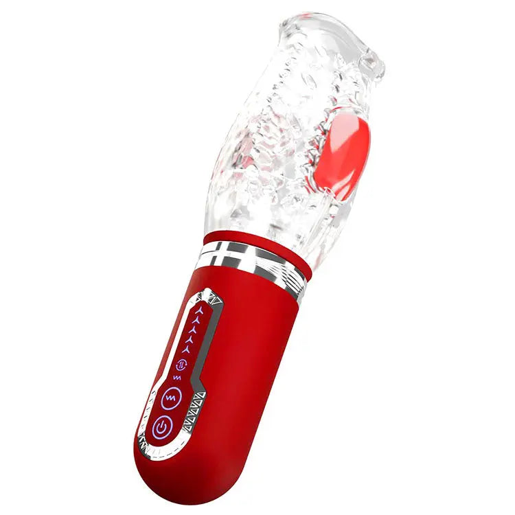 Adam & Eve PLEASURE PRO 3000 - /Red USB Rechargeable Thrusting & Rotating Auto Stroker Adam & Eve Discreet Intimate Essentials.