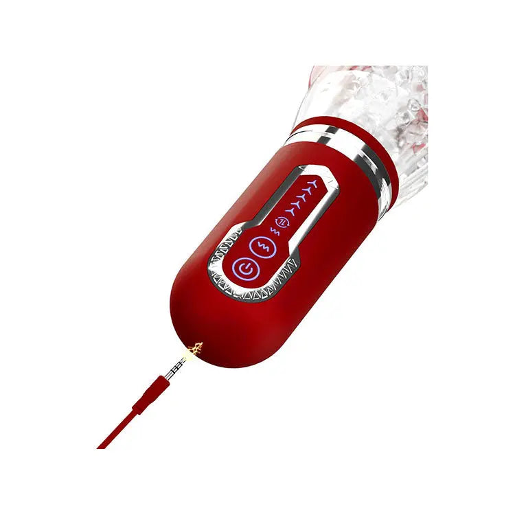 Adam & Eve PLEASURE PRO 3000 - /Red USB Rechargeable Thrusting & Rotating Auto Stroker Adam & Eve Discreet Intimate Essentials.