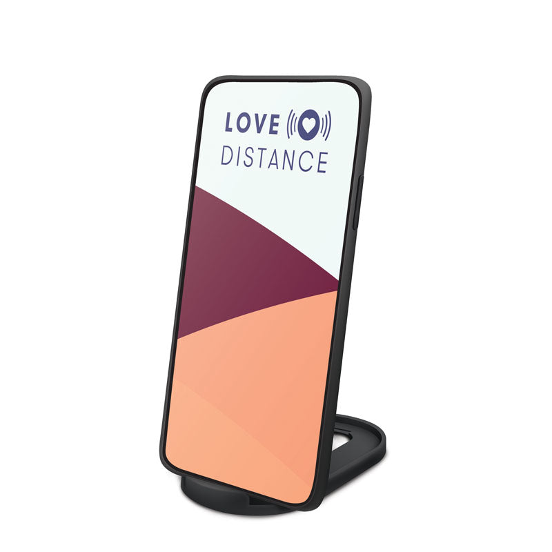 Love Distance RANGE - Coral Rechargeable Love Egg with App Control displayed on a smartphone.