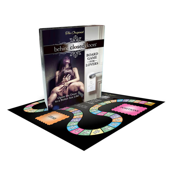 Behind Closed Doors - Board Game for Lovers - Couples Game with game board and box for intimate play.