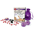 Behind Closed Doors - Weekend In Bed III - Tantric Massage Game Kit with massage stones, candle, and rose petals.