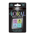 Behind Closed Doors - 4 Oral Sex Dice - Lovers Dice Game packaging with playful instructions for adult fun