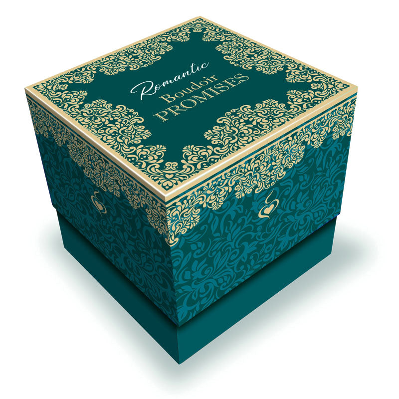 Behind Closed Doors - Romantic Boudoir Promises - Lovers Activity Cards - Set of 30 stylishly packaged in an elegant box.