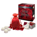 Behind Closed Doors - Bedroom Rendezvous - Couples Romantic Night Kit with rose petals, candles, and activity cards.