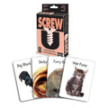 Screw U - Party Card Game box with cards featuring humorous images for adult gameplay.