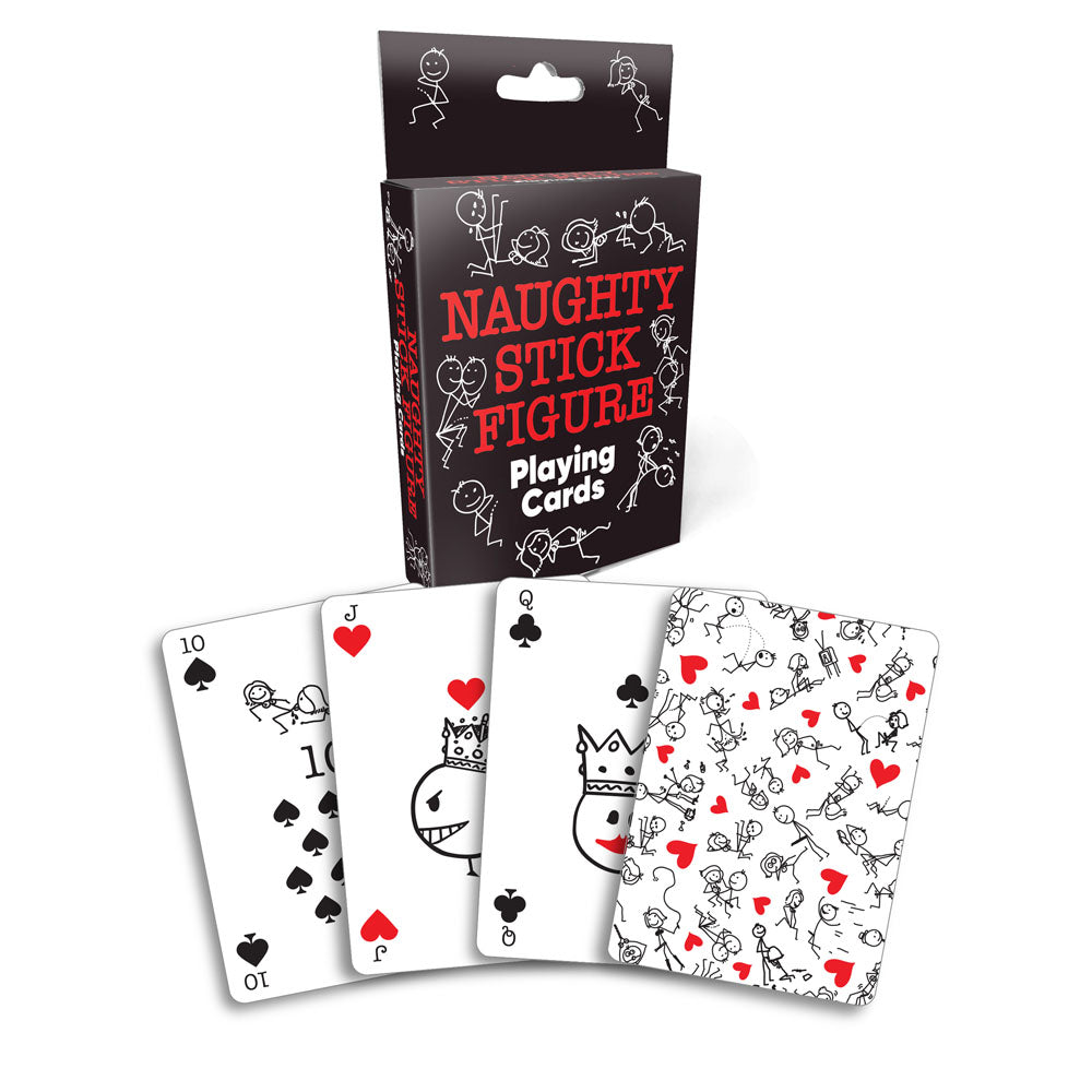 Naughty Stick Figure Playing Cards - Novelty Playing Cards with cheeky designs, perfect for game nights and gifts.