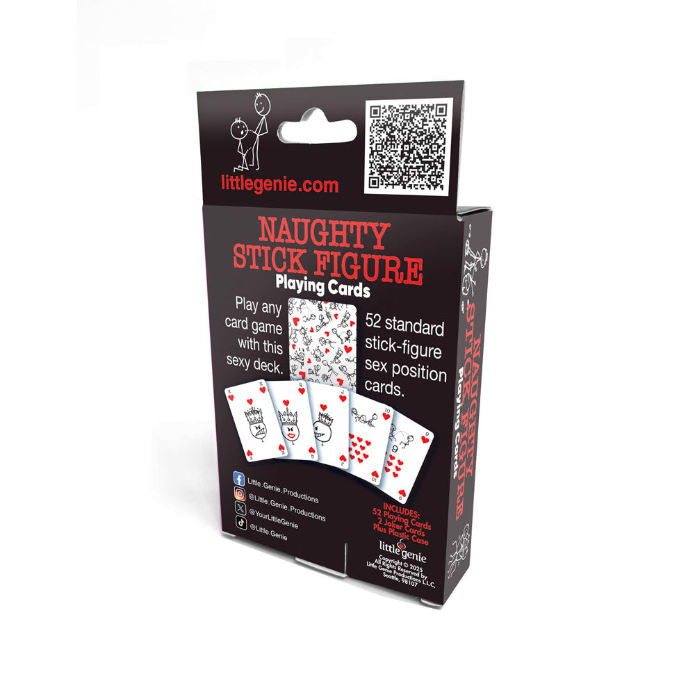 Naughty Stick Figure Playing Cards - Novelty Playing Cards pack showcasing playful stick figure card designs.