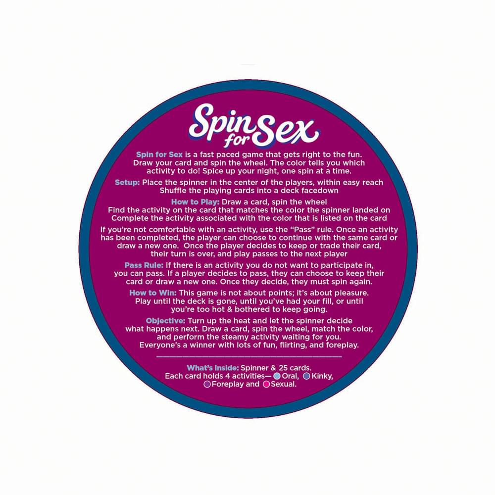 Spin For Sex - Couples Game