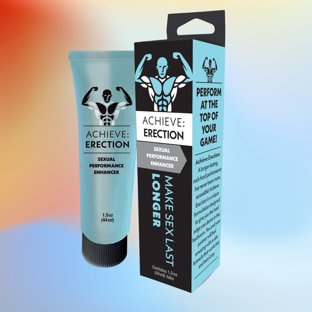 Achieve: Erection - Sexual Performance Enhancer for Men - 44 ml Tube with packaging, improve intimate moments.